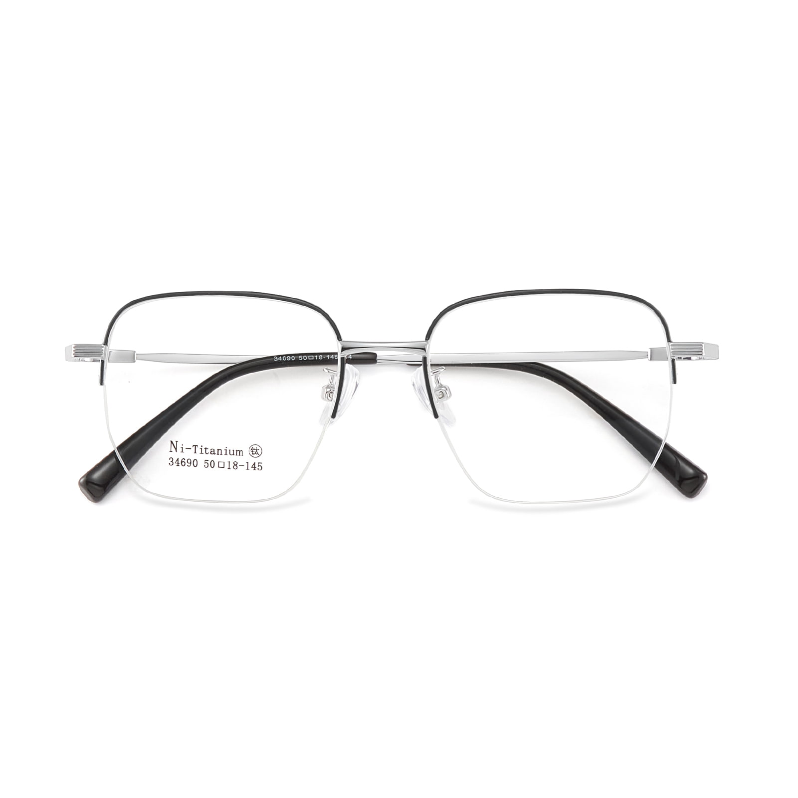 34690 Retro pełne złote okulary