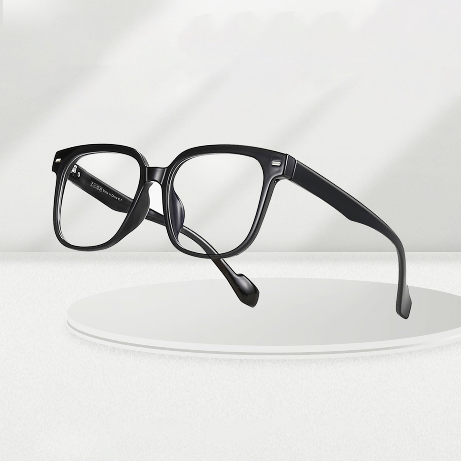 030 Hipoalergiczne i wygodne okulary TR90 w czarnych oprawkach