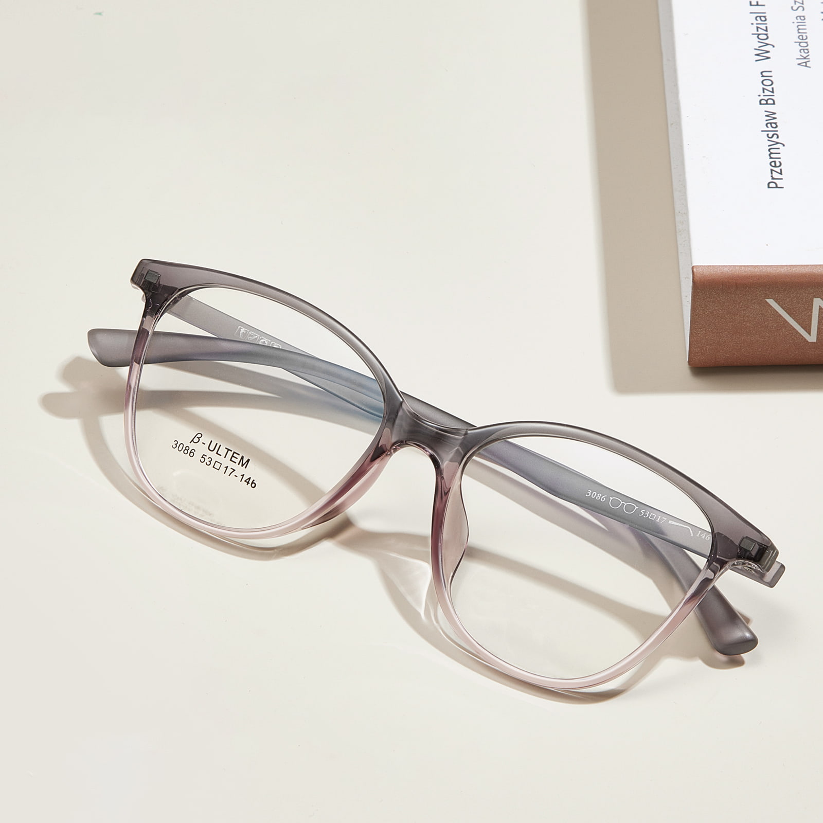 3086 Retro antypoślizgowe okulary TR90 do wszystkich kształtów twarzy