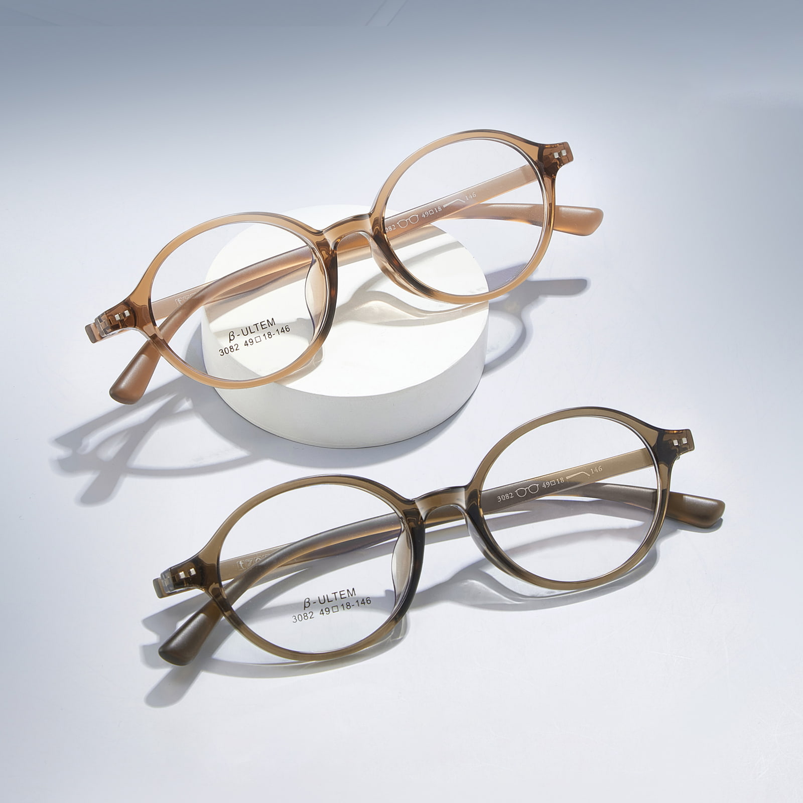 3082 Bezstresowe okulary TR90 z owalną oprawką