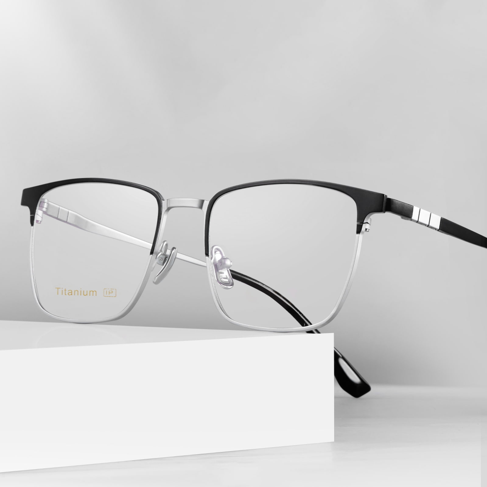 TA2212 Biznesowe okulary antypoślizgowe z czystego tytanu