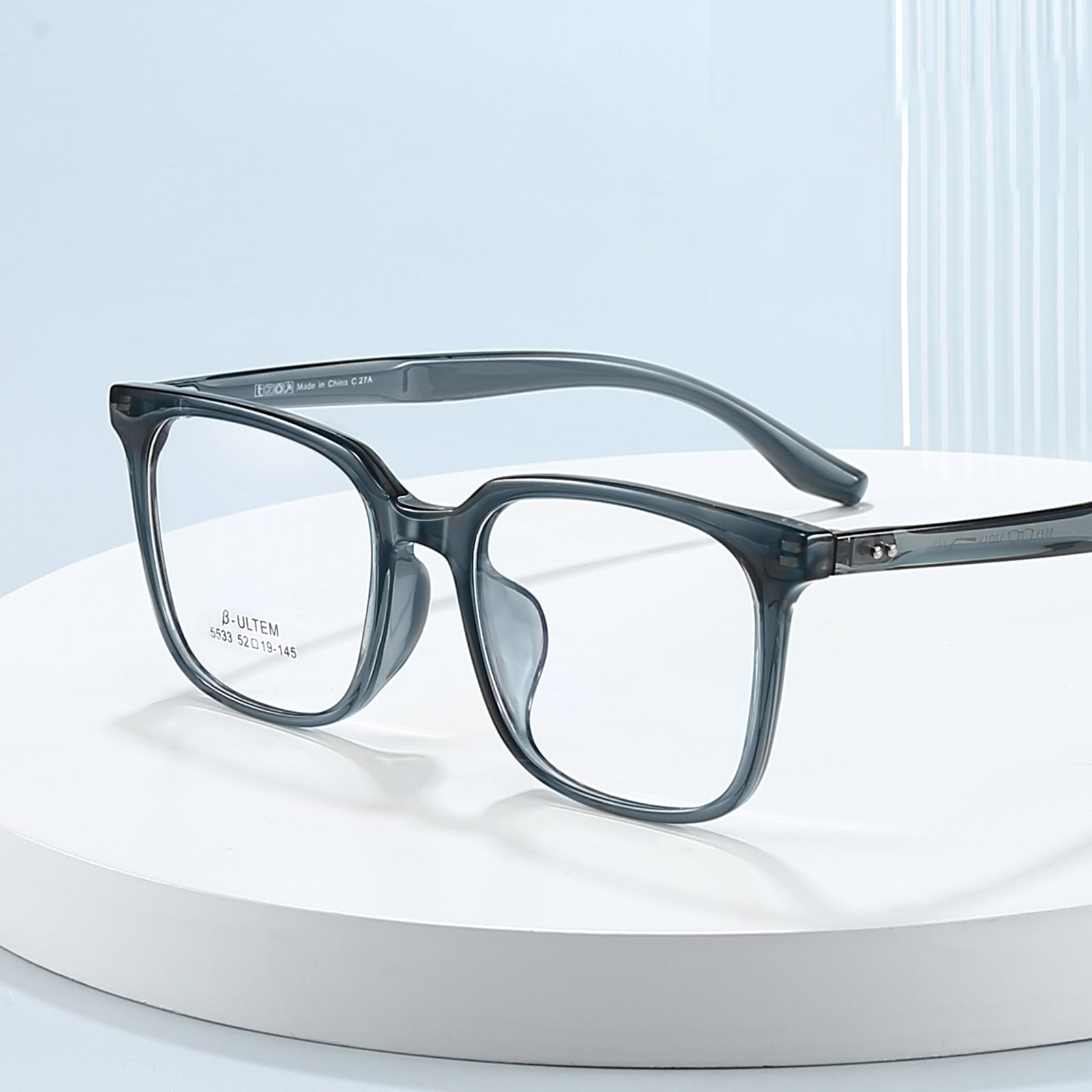 5533 Sportowe okulary antykolizyjne TR90 z kwadratową ramką