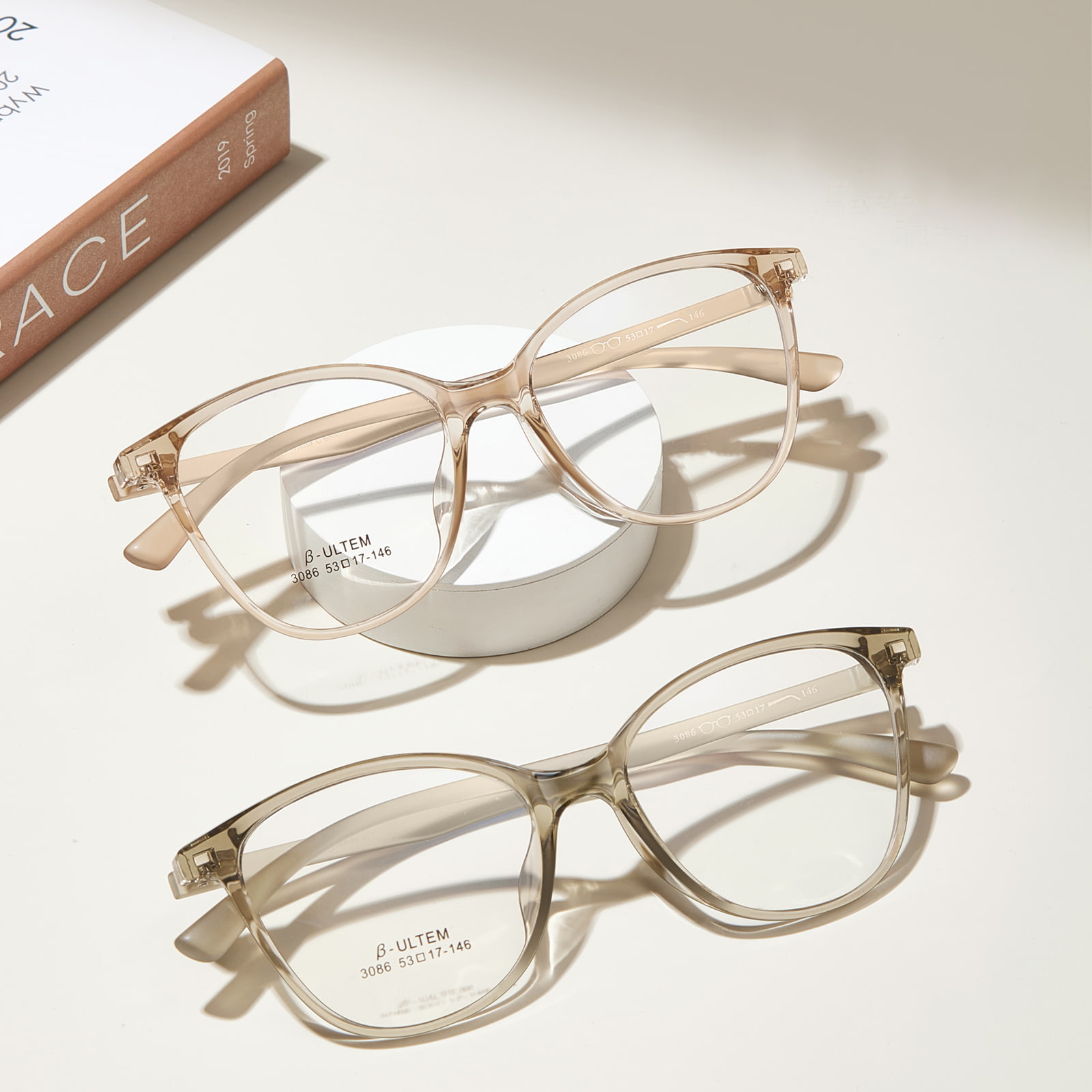3086 Retro antypoślizgowe okulary TR90 do wszystkich kształtów twarzy