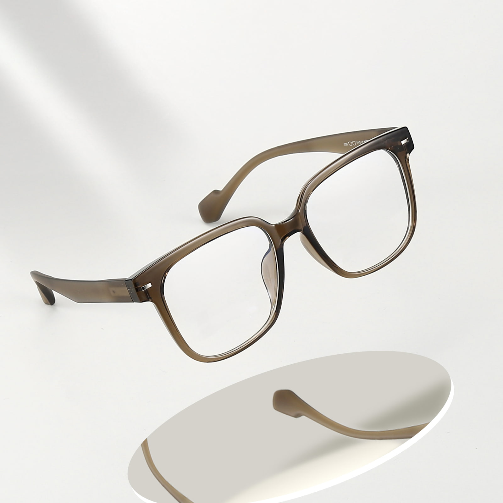 030 Hipoalergiczne i wygodne okulary TR90 w czarnych oprawkach