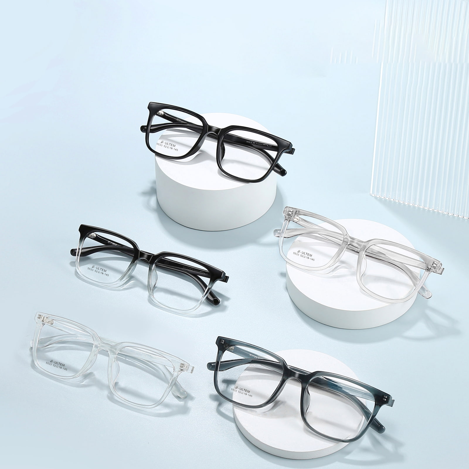 5533 Sportowe okulary antykolizyjne TR90 z kwadratową ramką