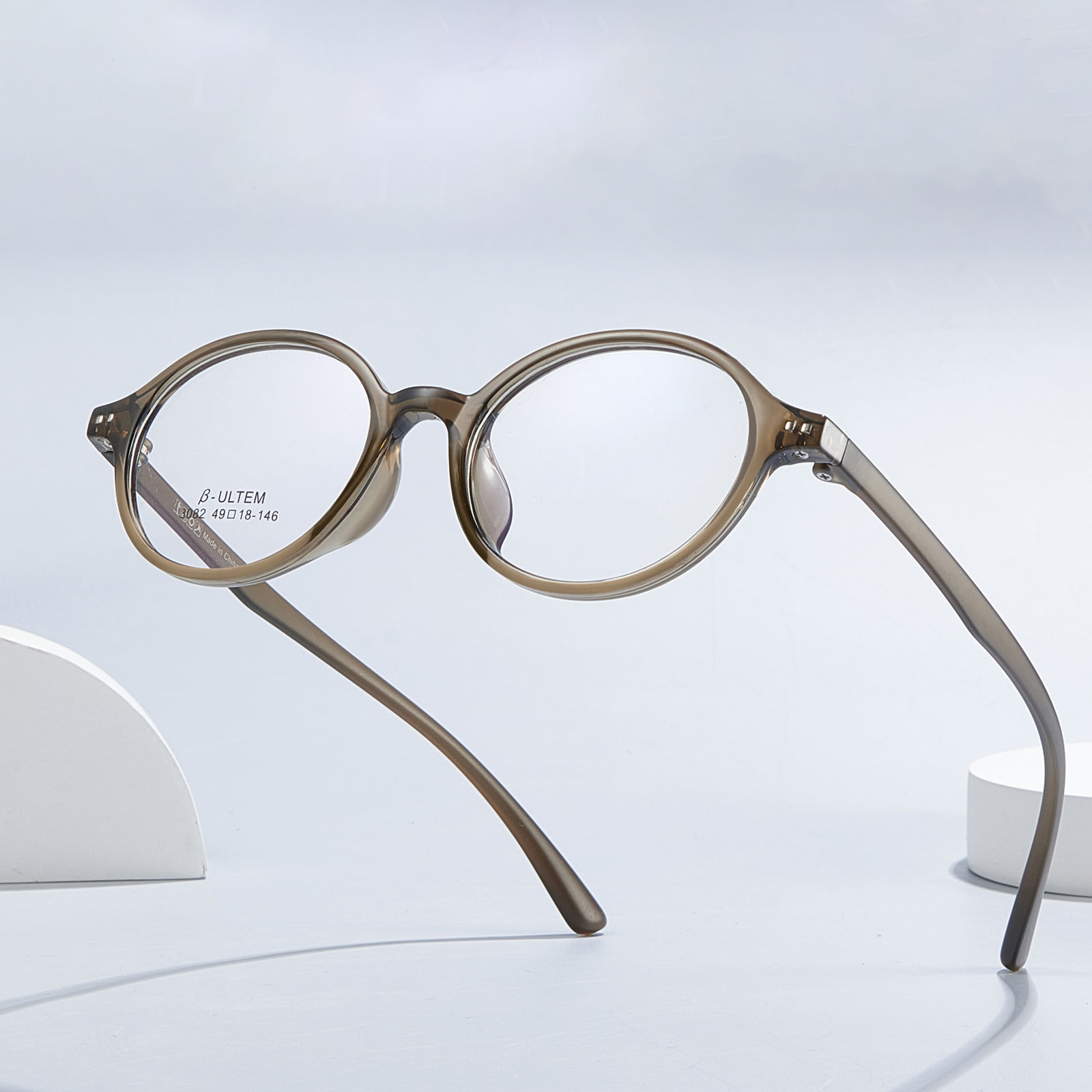 3082 Bezstresowe okulary TR90 z owalną oprawką