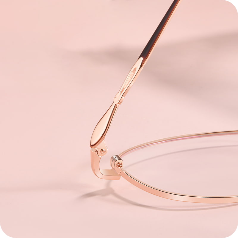 34397 Codzienne, owalne, aluminiowe okulary z pełną ramką