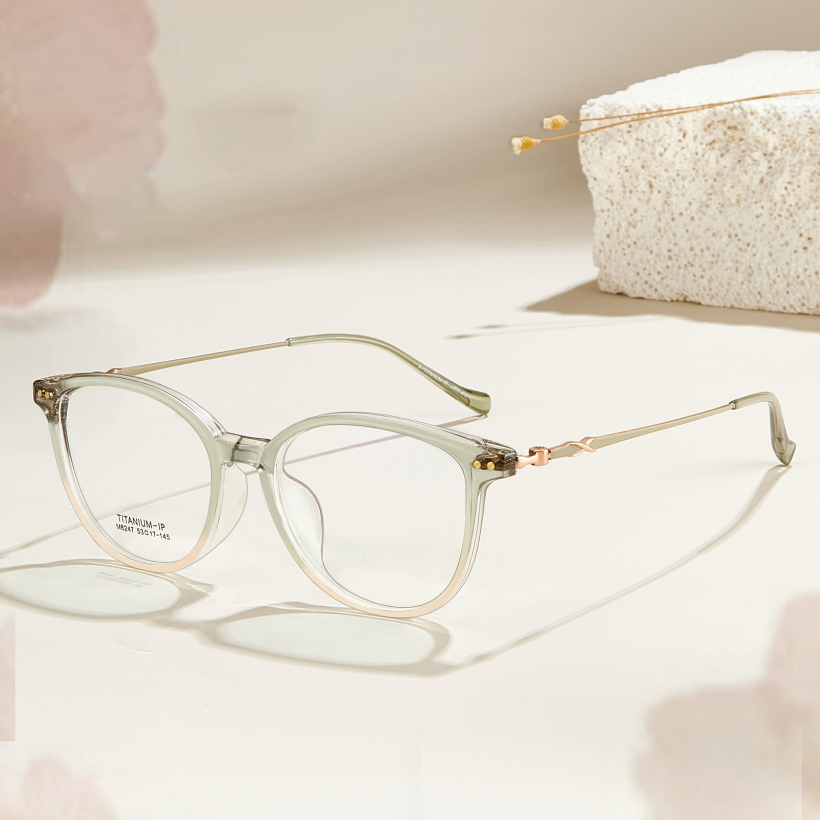 M8247 Ultralekkie okulary beta z poszerzoną krawędzią