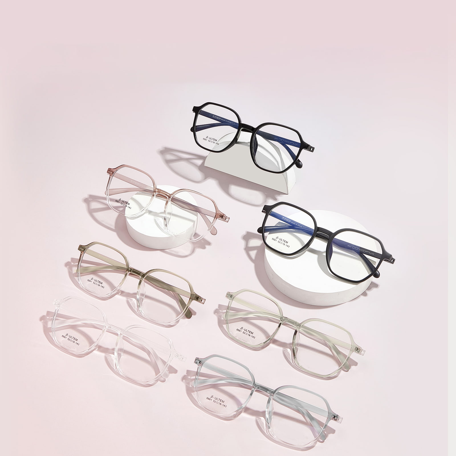 8881 Bezśrubowe okulary komputerowe TR90