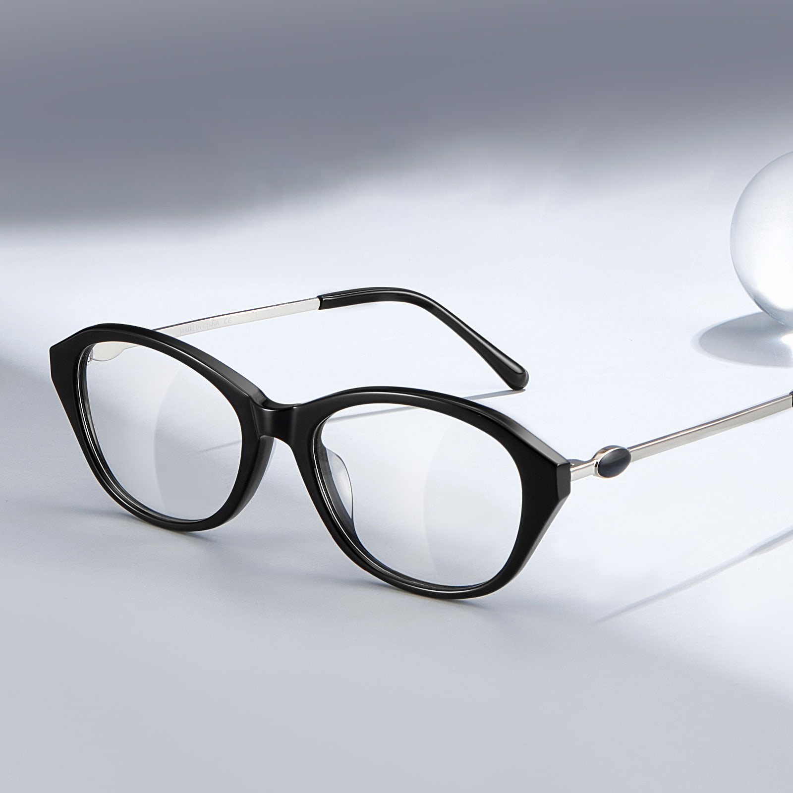 BC2039 Retro okulary z octanu w kształcie kocich oczu