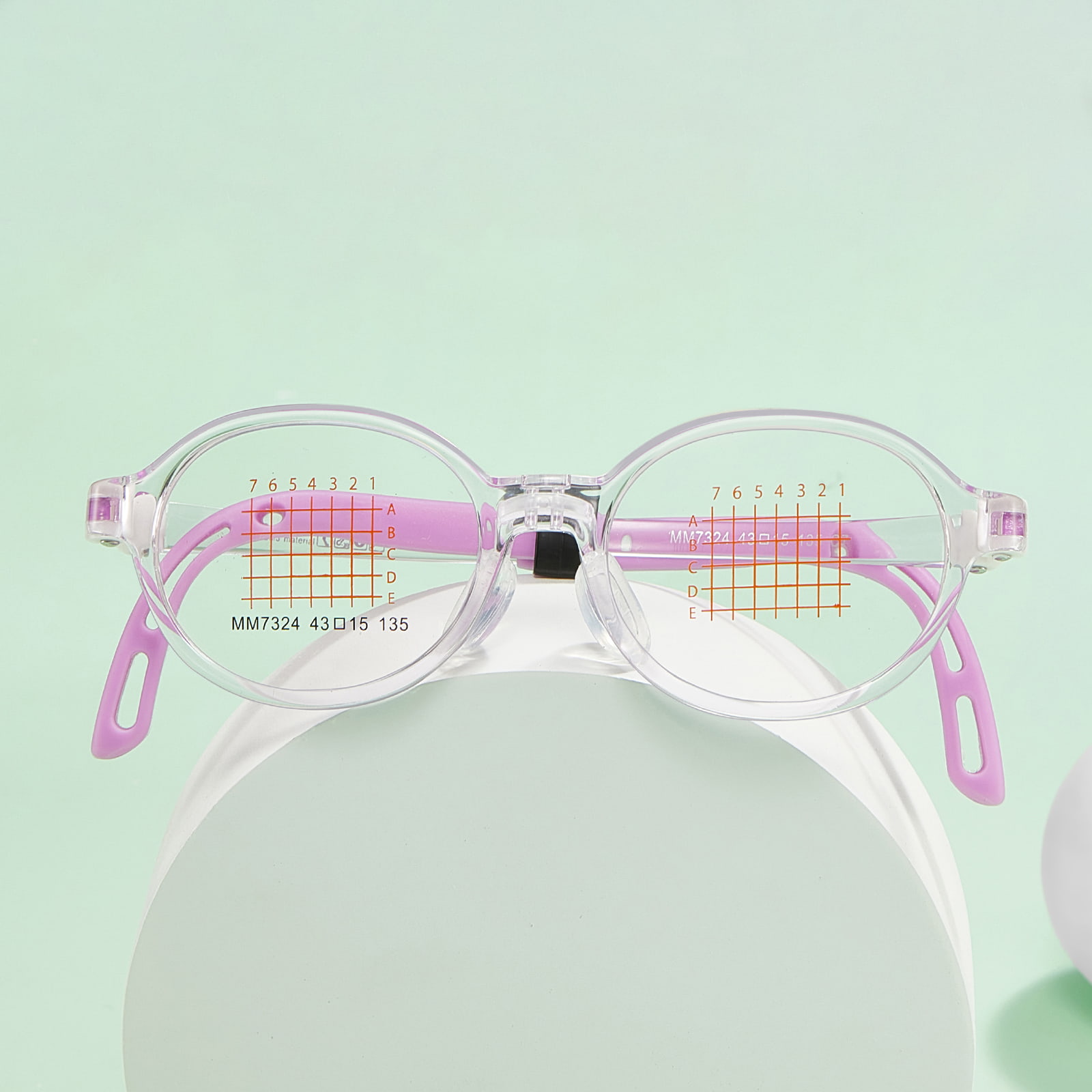 MM7324 Nietłukące, regulowane okulary EMS z zausznikami