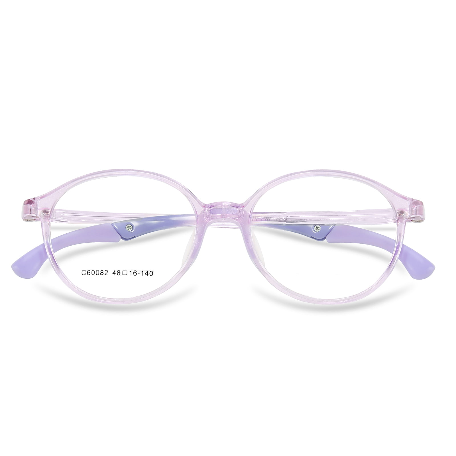 60082 Dziecięce ultralekkie okulary sportowe z okrągłą oprawką