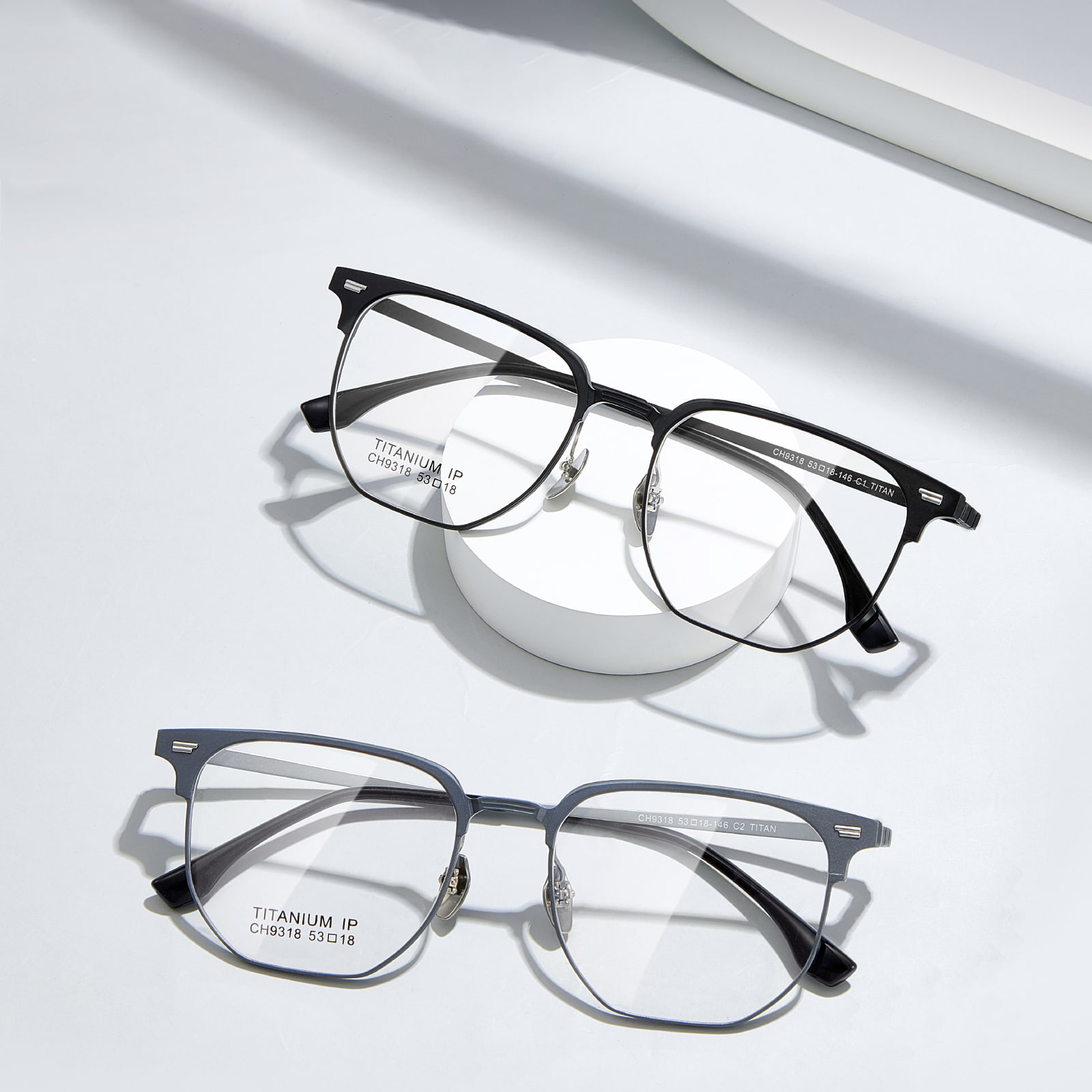 CH9318 Wielokątne okulary przeciwsłoneczne typu Great Wall Mirror, magnetyczne trzy w jednym