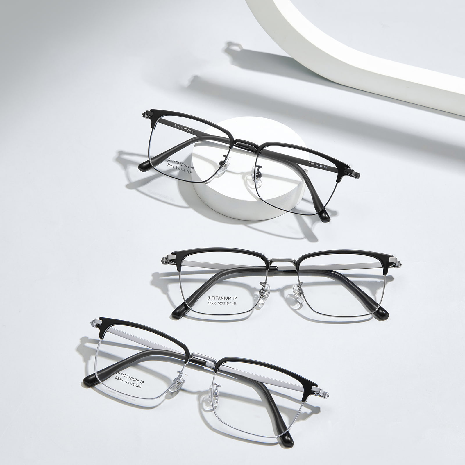 5566 Magnetyczne okulary przeciwsłoneczne 3 w 1 z niewidocznym wbudowanym magnesem