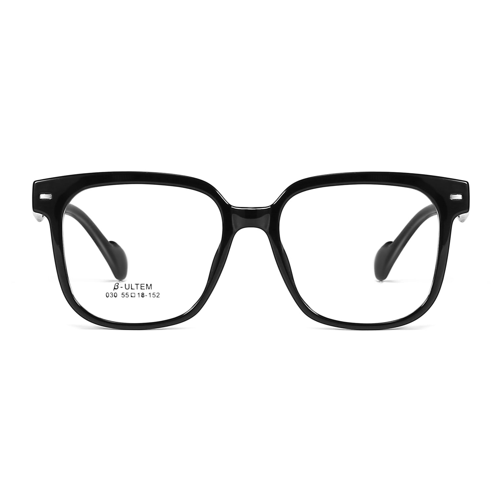 030 Hipoalergiczne i wygodne okulary TR90 w czarnych oprawkach