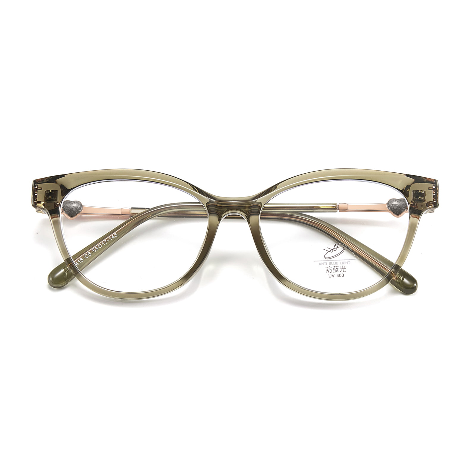 210416 Odporne na zużycie okulary przeciw niebieskiemu światłu Love Casting