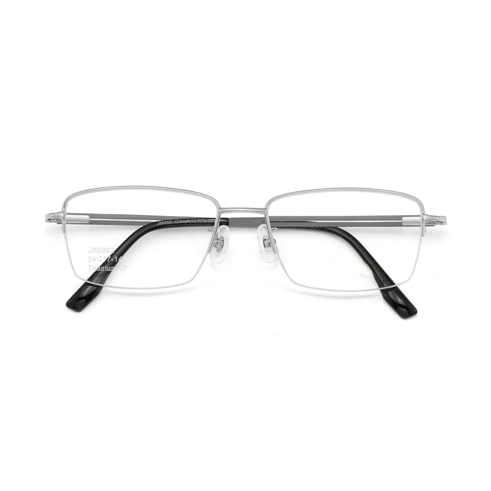 86992 Wielokolorowe, nieuciskające uszu okulary z czystego tytanu